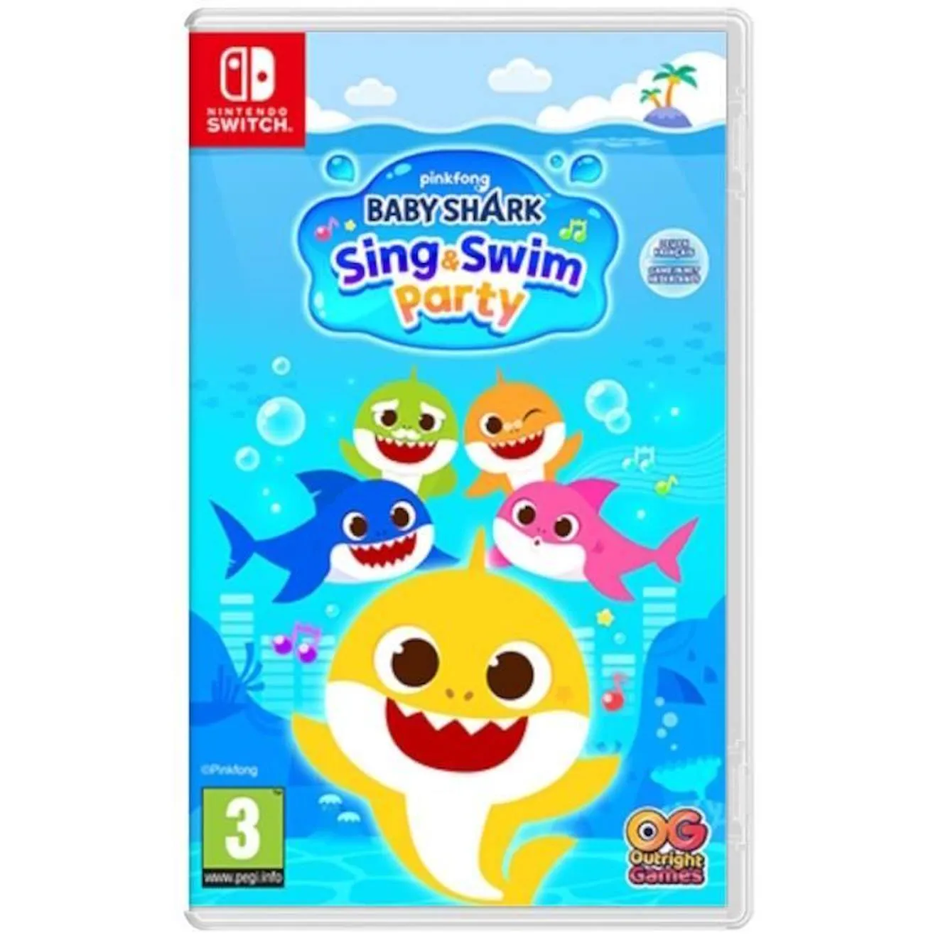 Baby Shark: Sing & Swim Party - Jeu Nintendo Switch bleu - Bandai