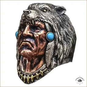 Bague Tête d'Indien Turquoise