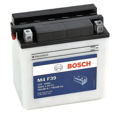Batterie moto BOSCH M4F39 12v 16ah 200A YB16B-A / YB16B-A1