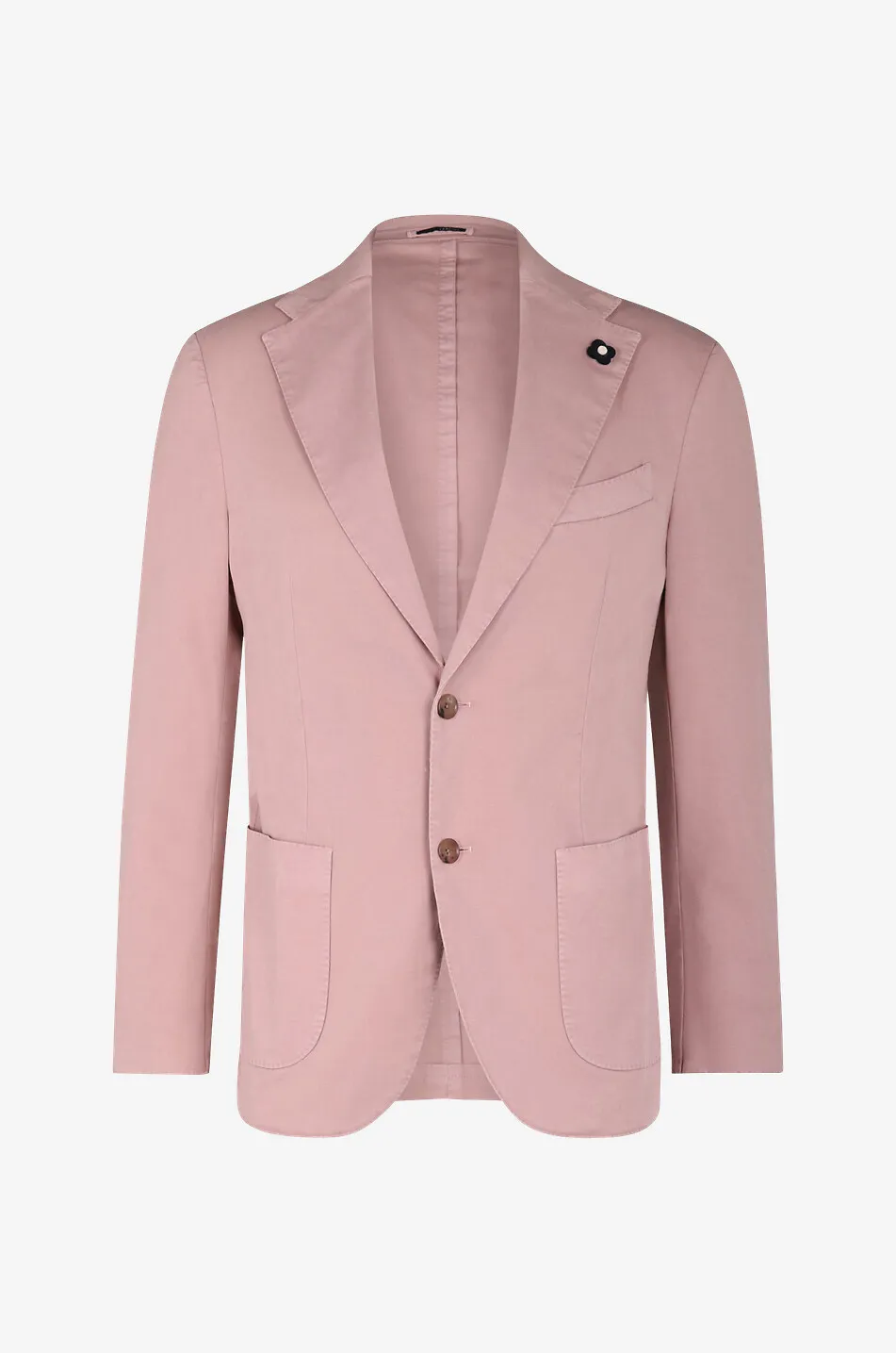 Blazer à boutonnage simple en coton