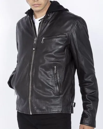 BLOUSON SCHOTT HOMME LC949WX BLACK
