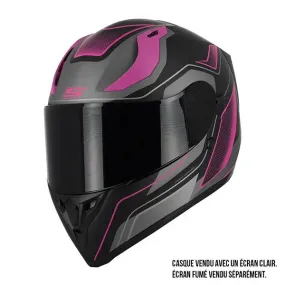 Casque Moto Rose Femme- S441 VENGE +PINLOCK
