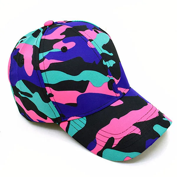 Casquette Camouflage Violette Femme