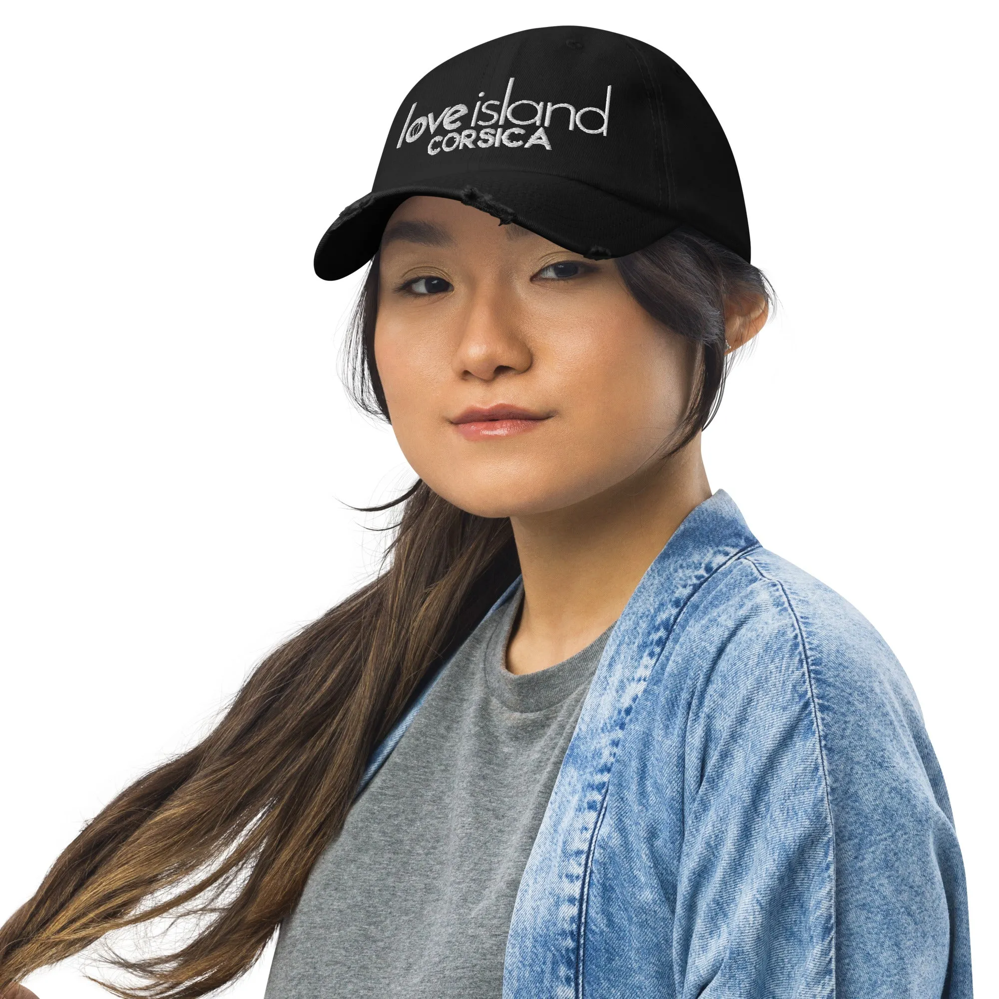 Casquette effet usé Love Island Corsica