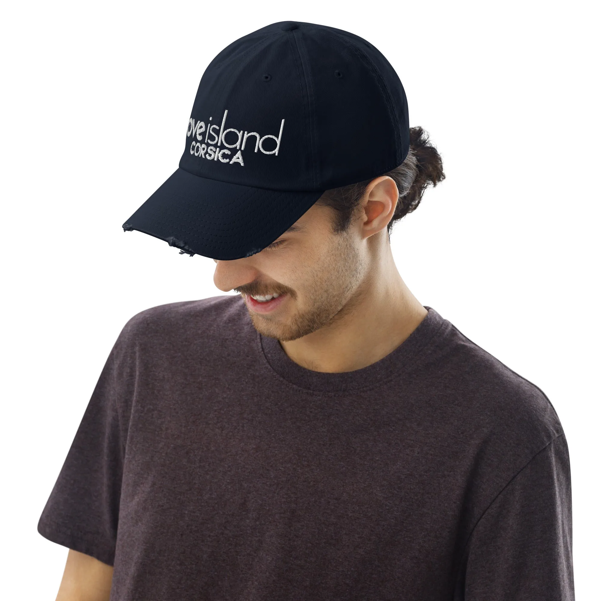 Casquette effet usé Love Island Corsica