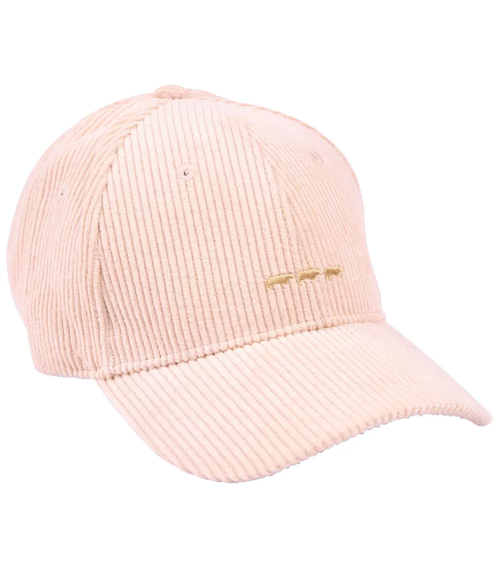 Casquette Mise au Green coton biologique  beige côtelé