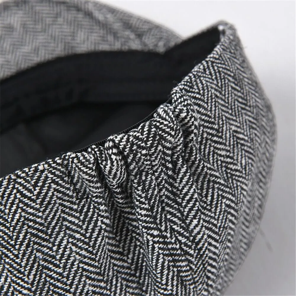 Casquette Plate Grise