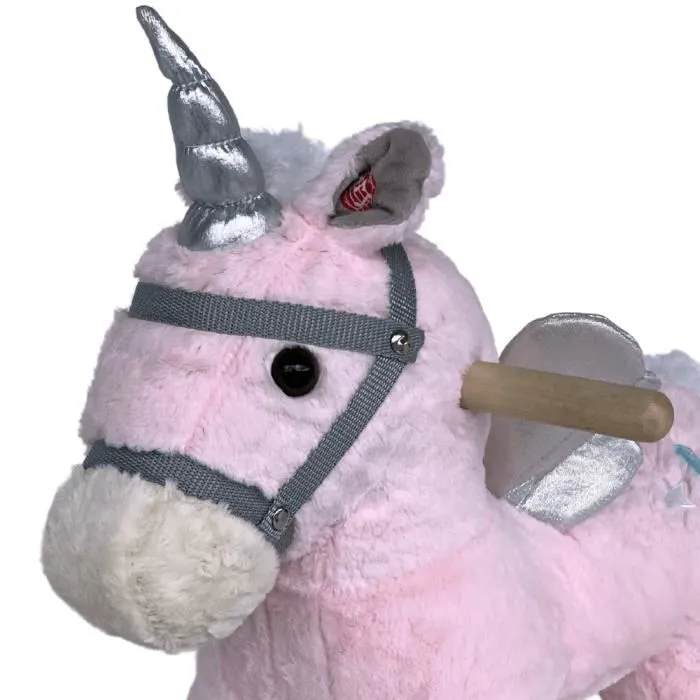 Cheval à Bascule Licorne pour enfants (petit) - Rose - BergHOFF