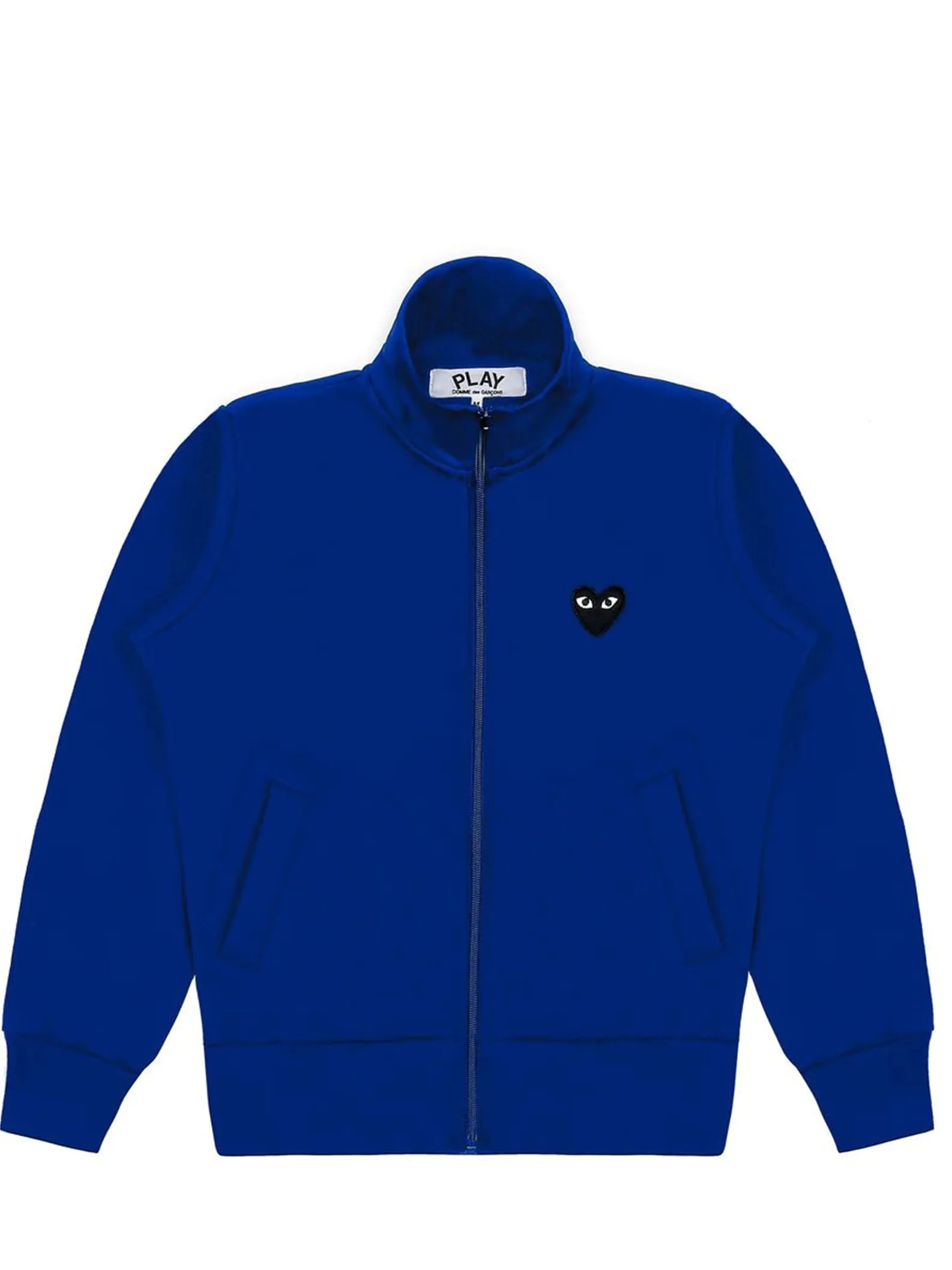 Comme des Garons PLAY - Sweatshirt zippé - Grand coeur au dos - AZ-T256 - Bleu et Noir