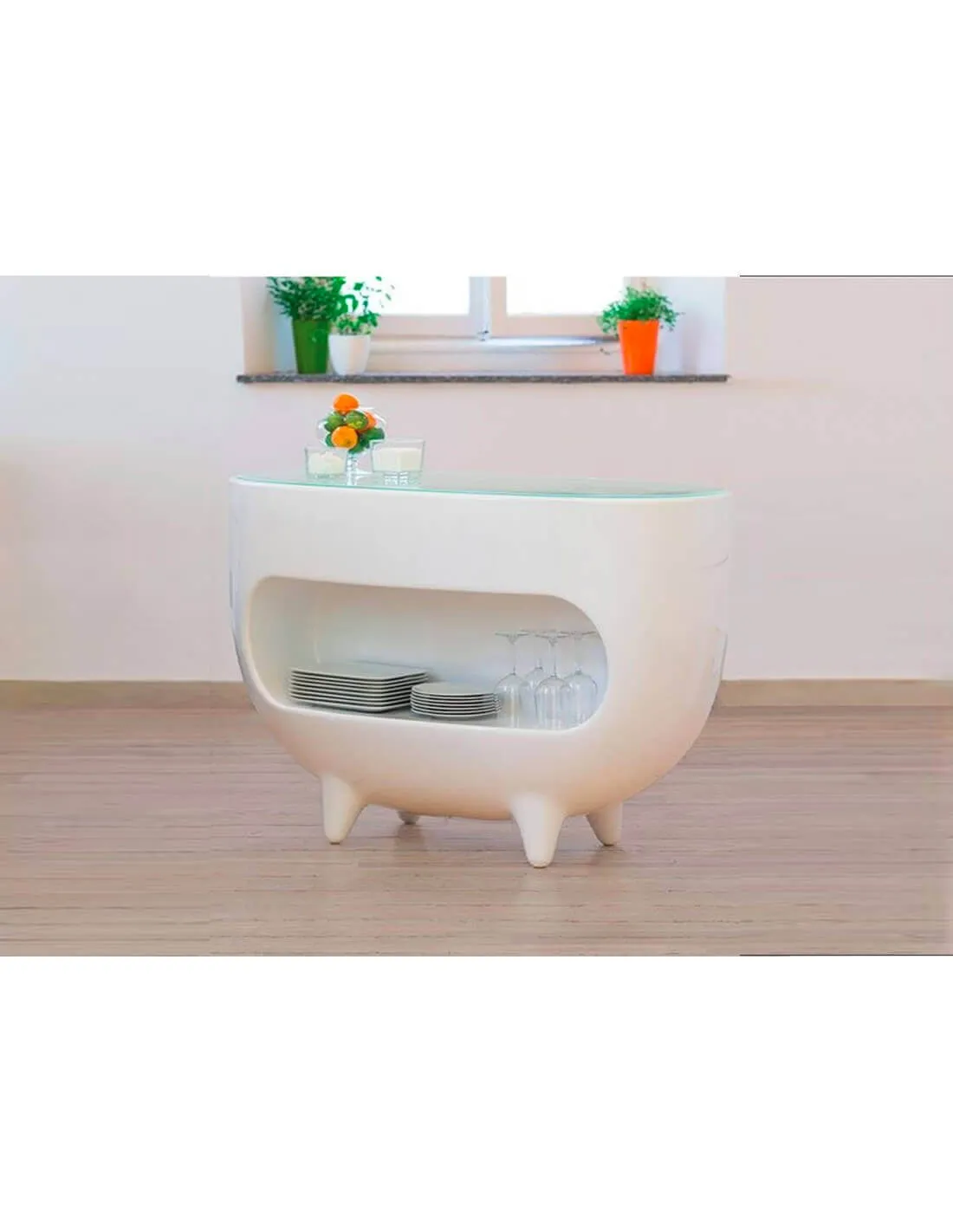 Comptoir de bar design karim rashid en polyethylene - splay Slide