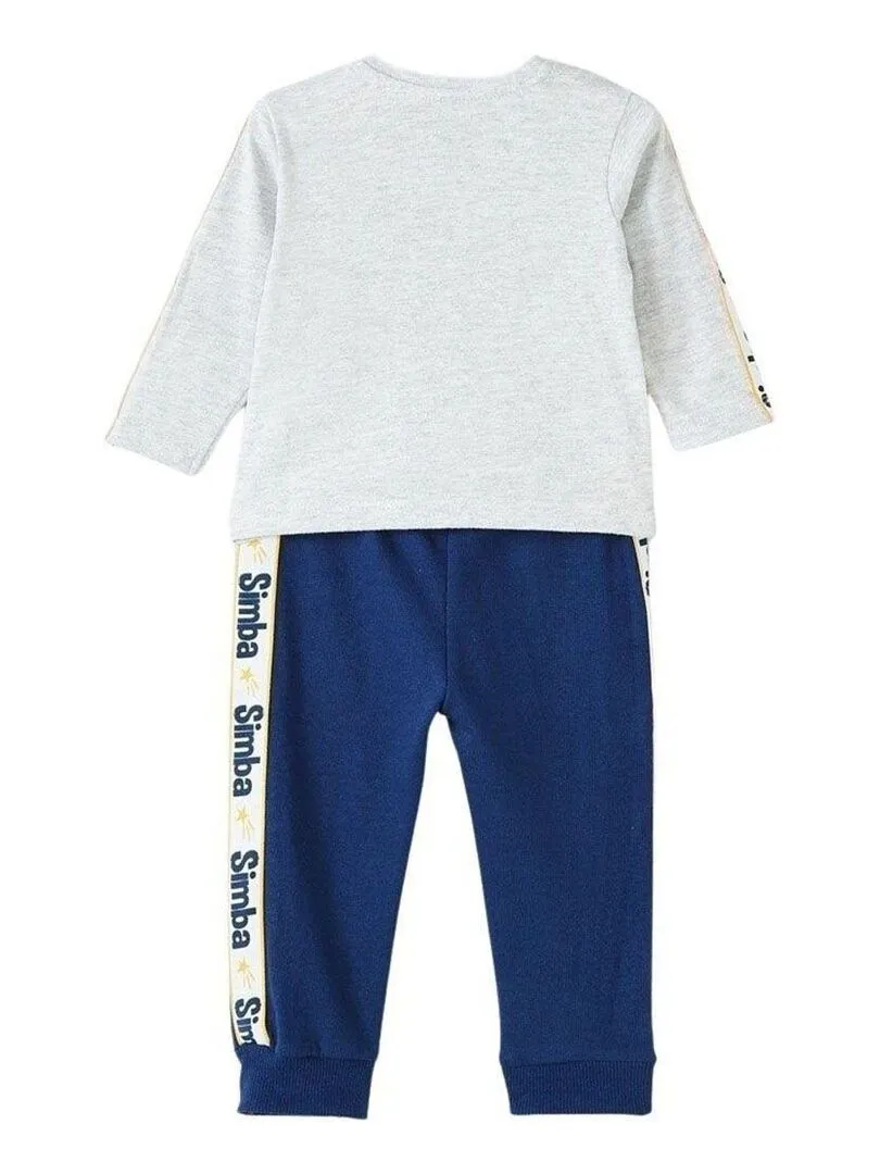 Disney - Jogging bébé garçon imprimé Le Roi Lion en coton - Gris