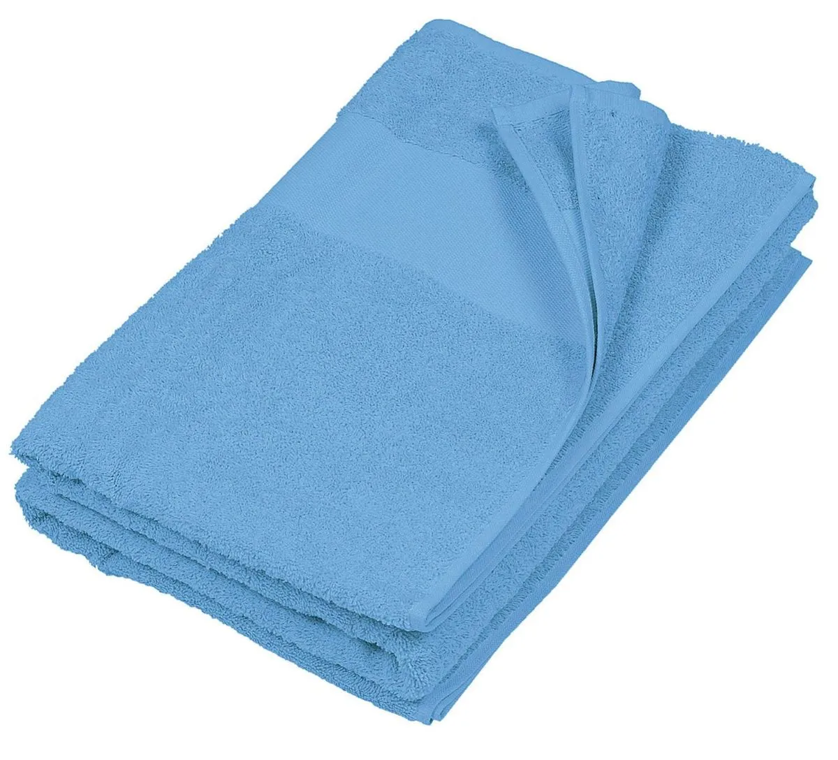 Drap de bain 100 x 150 cm  - K111 - bleu azur 