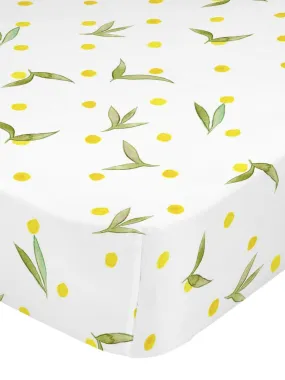 Drap-housse Corniglia "Happyfriday" - Blanc