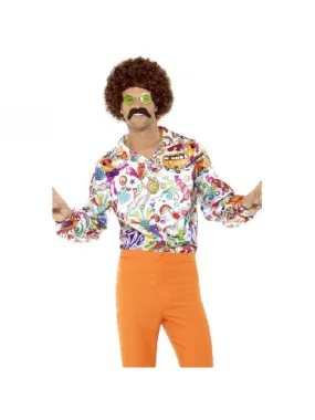 Déguisement Années 60 Hippies Homme (chemise)