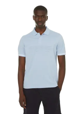 EDEN PARK  Polo logo en coton - Bleu
