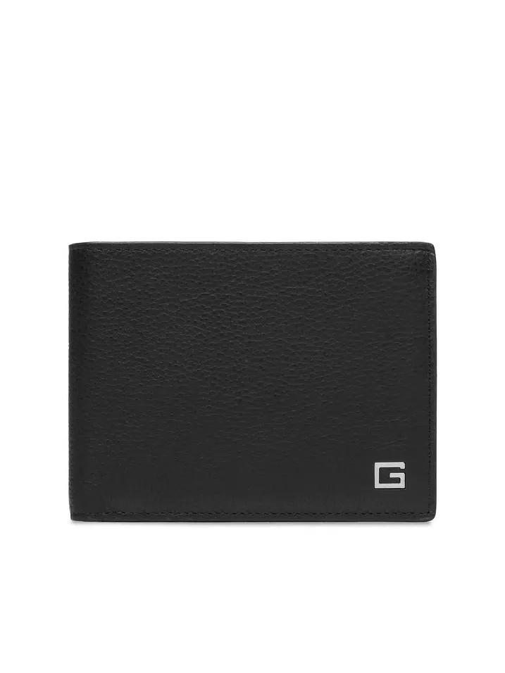 Guess New Zurigo Porte-Monnaie En Cuir Noir - Achetez À Prix Outlet!