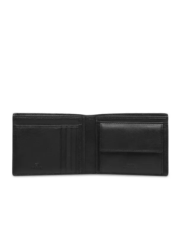 Guess New Zurigo Porte-Monnaie En Cuir Noir - Achetez À Prix Outlet!