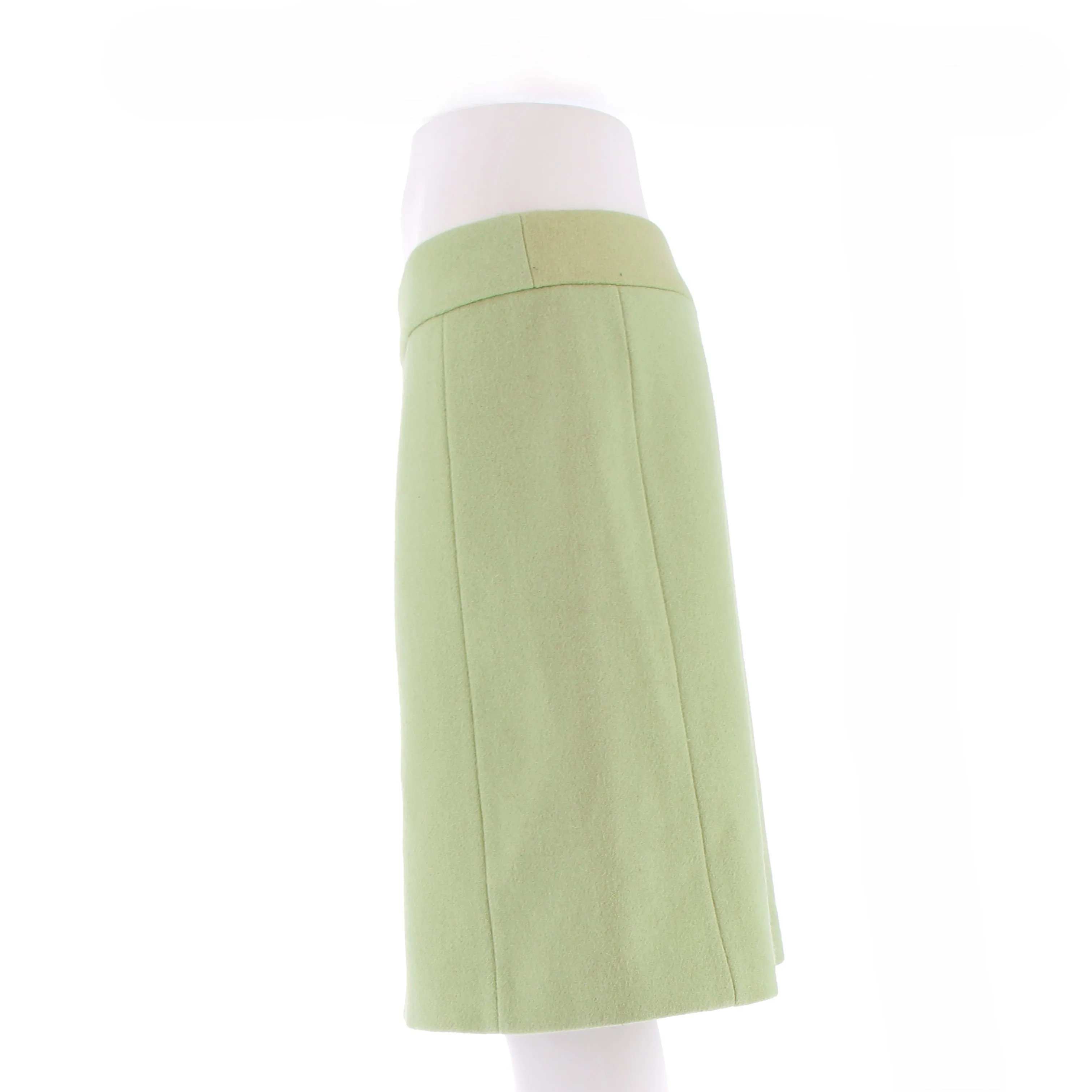 Jupe en laine verte