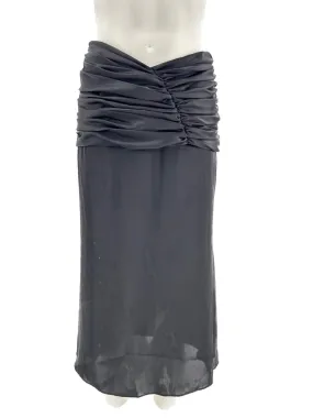 Jupe en satin noir
