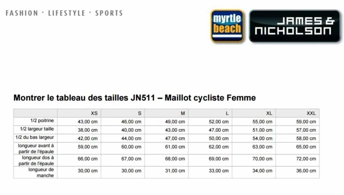 maillot cycliste zippé - FEMME - JN511 - bleu roi 