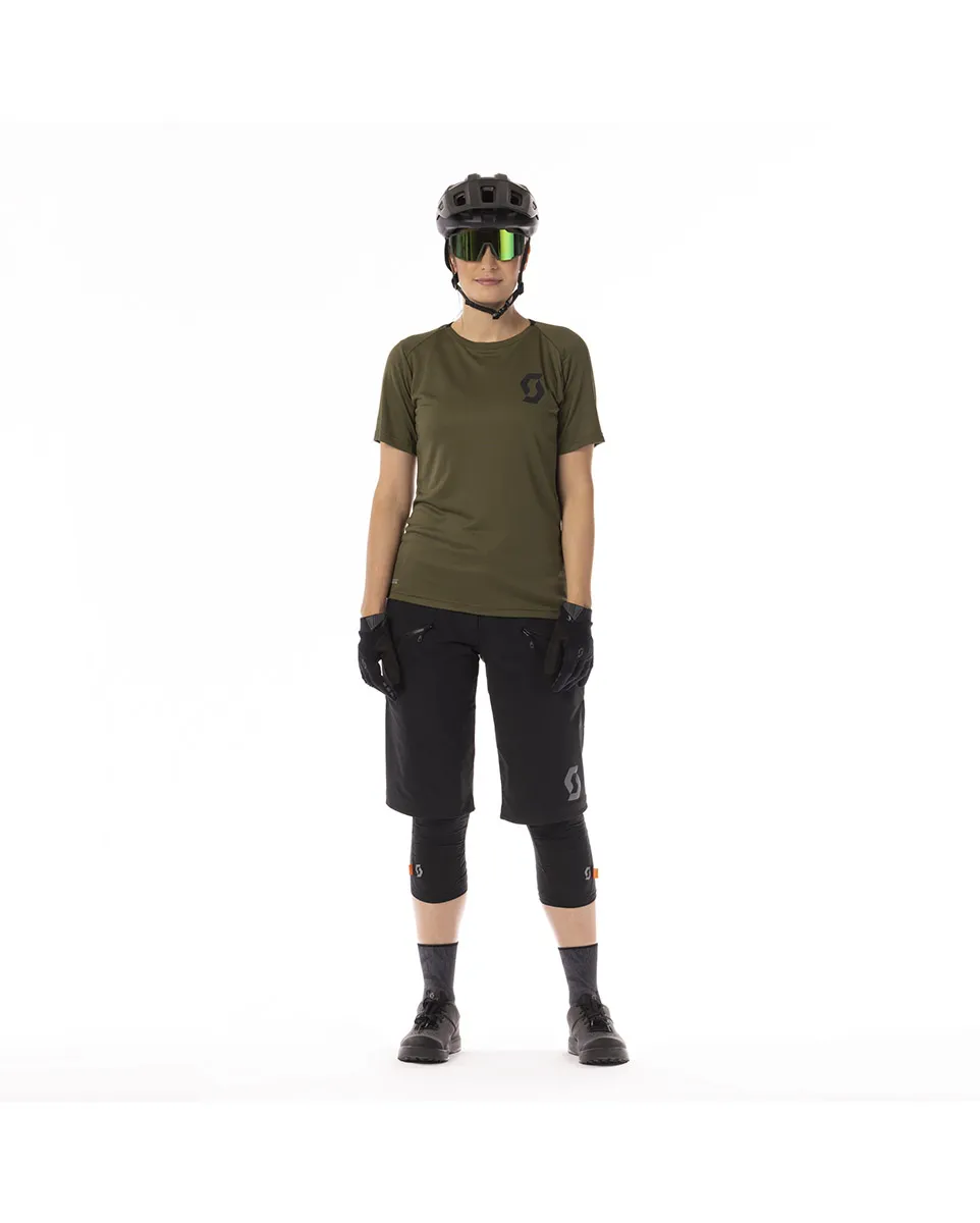 Maillot manches courtes Femme TRAIL VERTIC PRO Vert Sapin