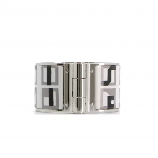 Manchette Hermès Acier Gris