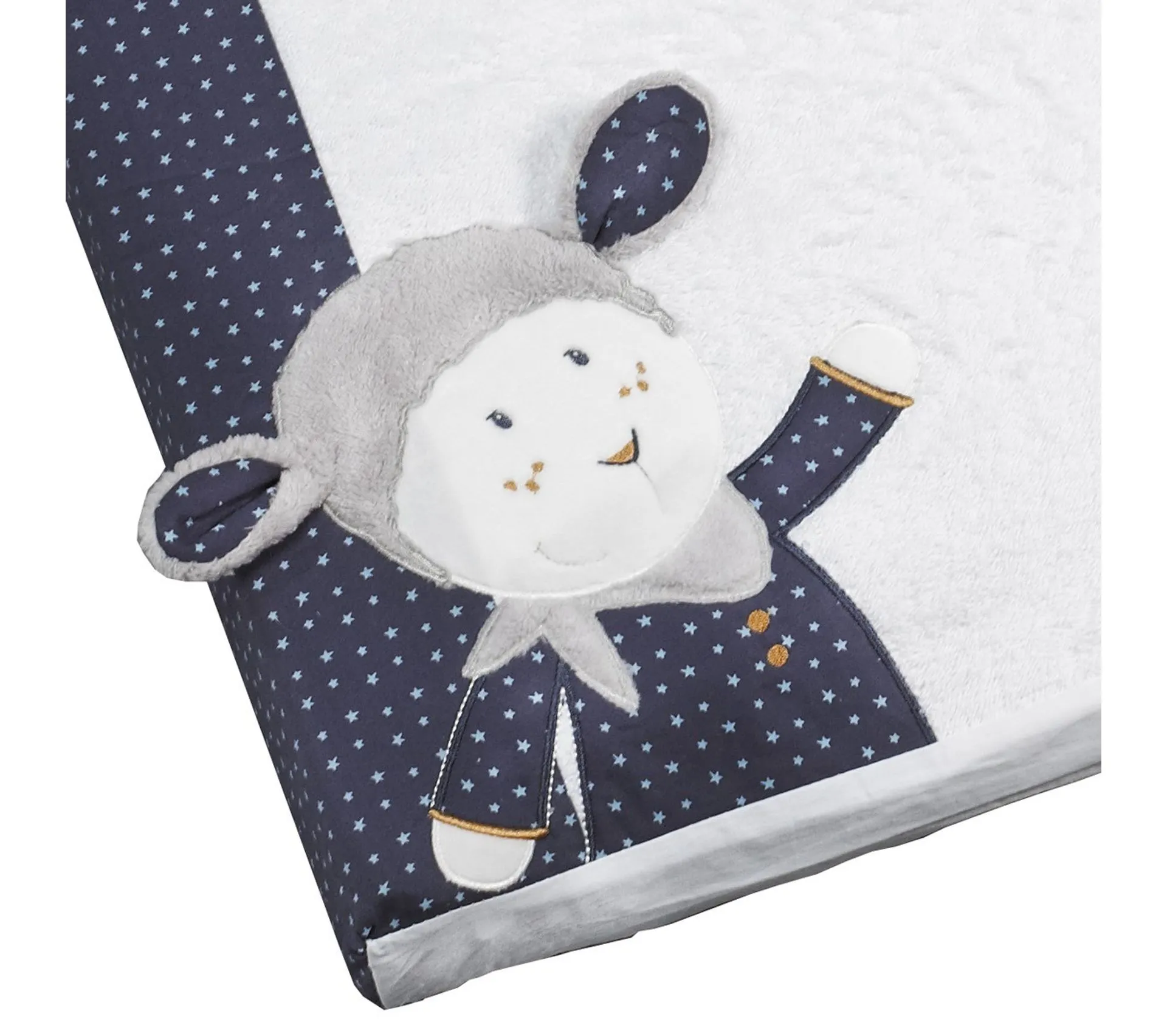 Matelas à Langer 6x68x52cm En Coton Bleu