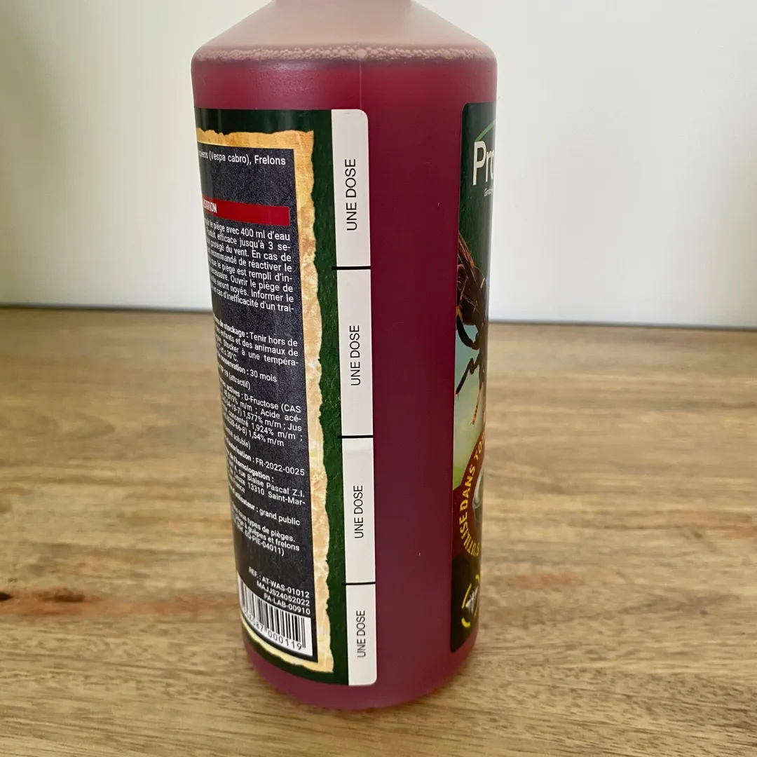 Pack de six liquides pour pièges à guêpes 