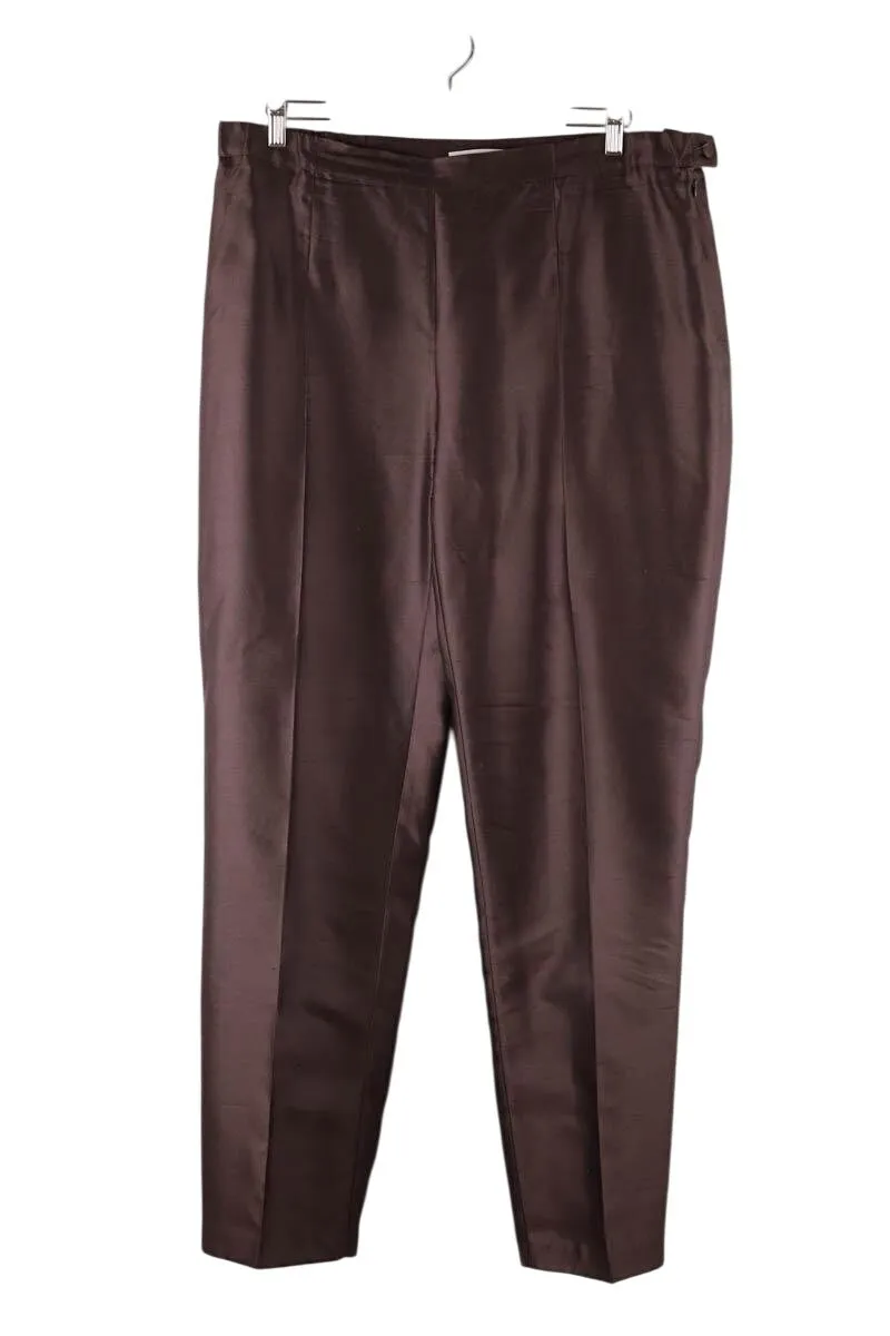 Pantalon droit en soie