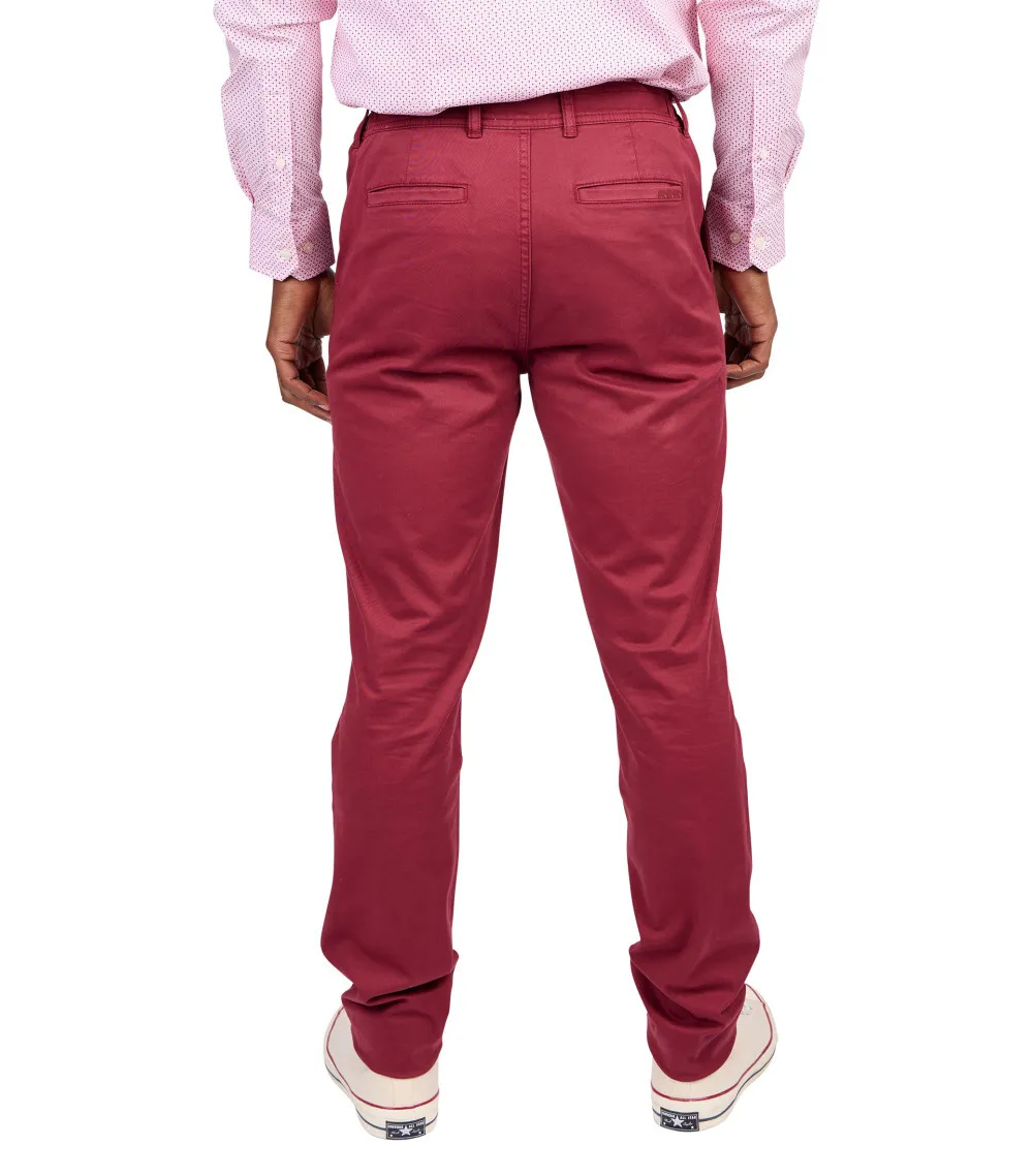 Pantalon Mise au Green  bordeaux