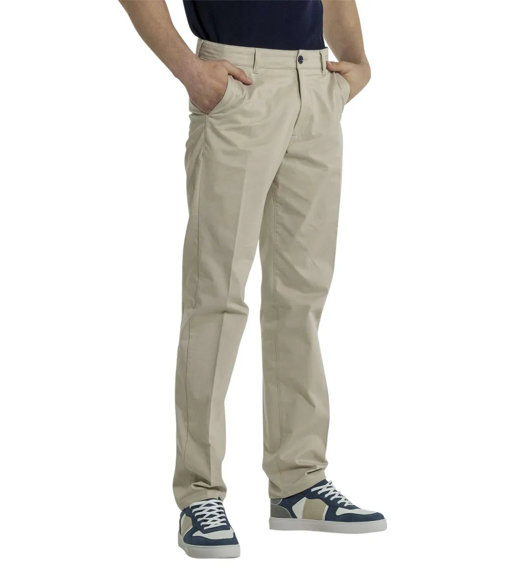 Pantalon Mise Au Green coton mélangé  taupe