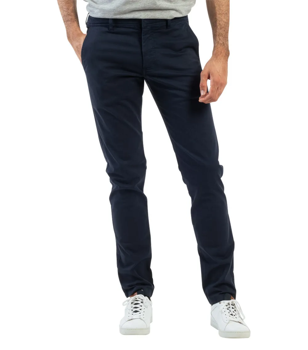 Pantalon Mise au Green en coton bleu marine