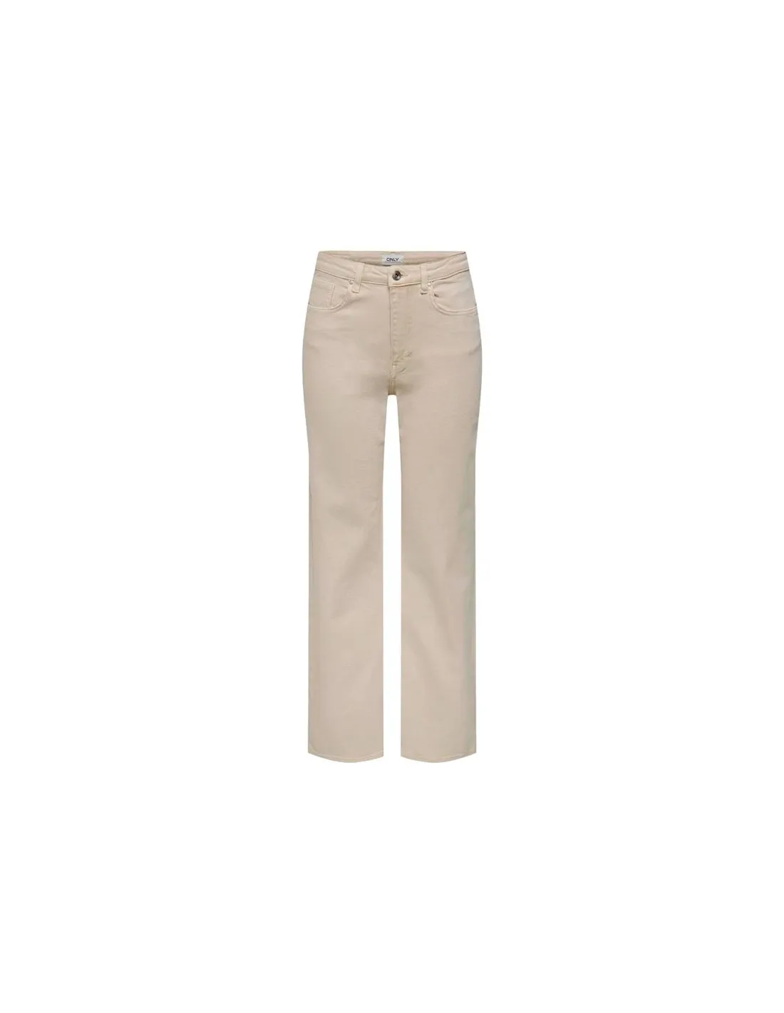 Pantalon Only juicy Wide Leg Rea Ecru Femme