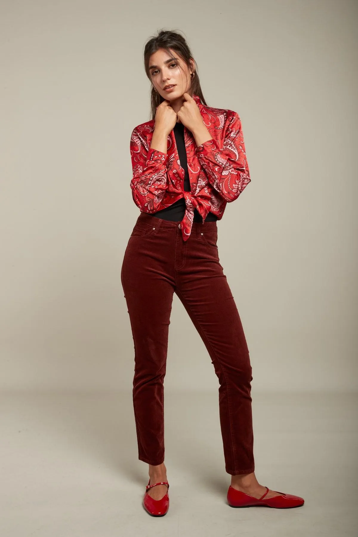 Pantalon push up velours - Cassy