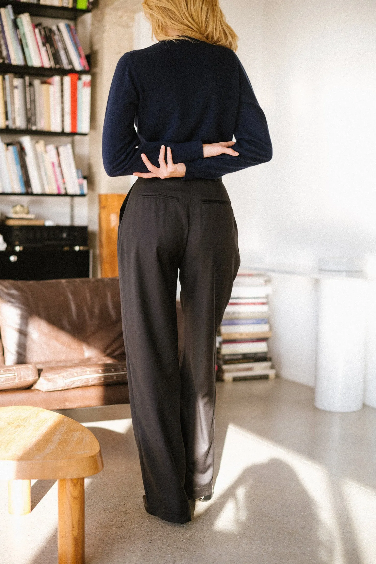 PANTALON VIC EN LAINE FINE