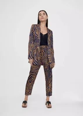 Pantalón jogging estampado cebra