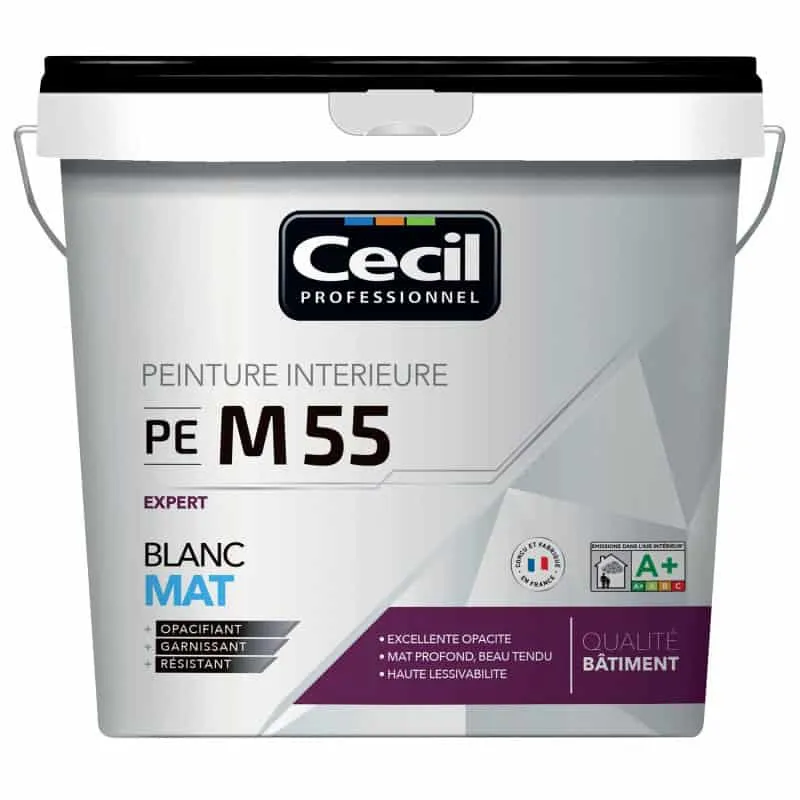 Peinture de finition PE M55 10L blanc mat expert CECIL 118258