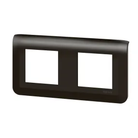 Plaque de finition horizontale Mosaic pour 2x2 modules noir mat (079044L)