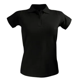 Polo de Travail Coton Femme Noir - TOPTEX