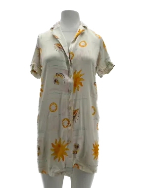 Robe chemise à motif coquillage