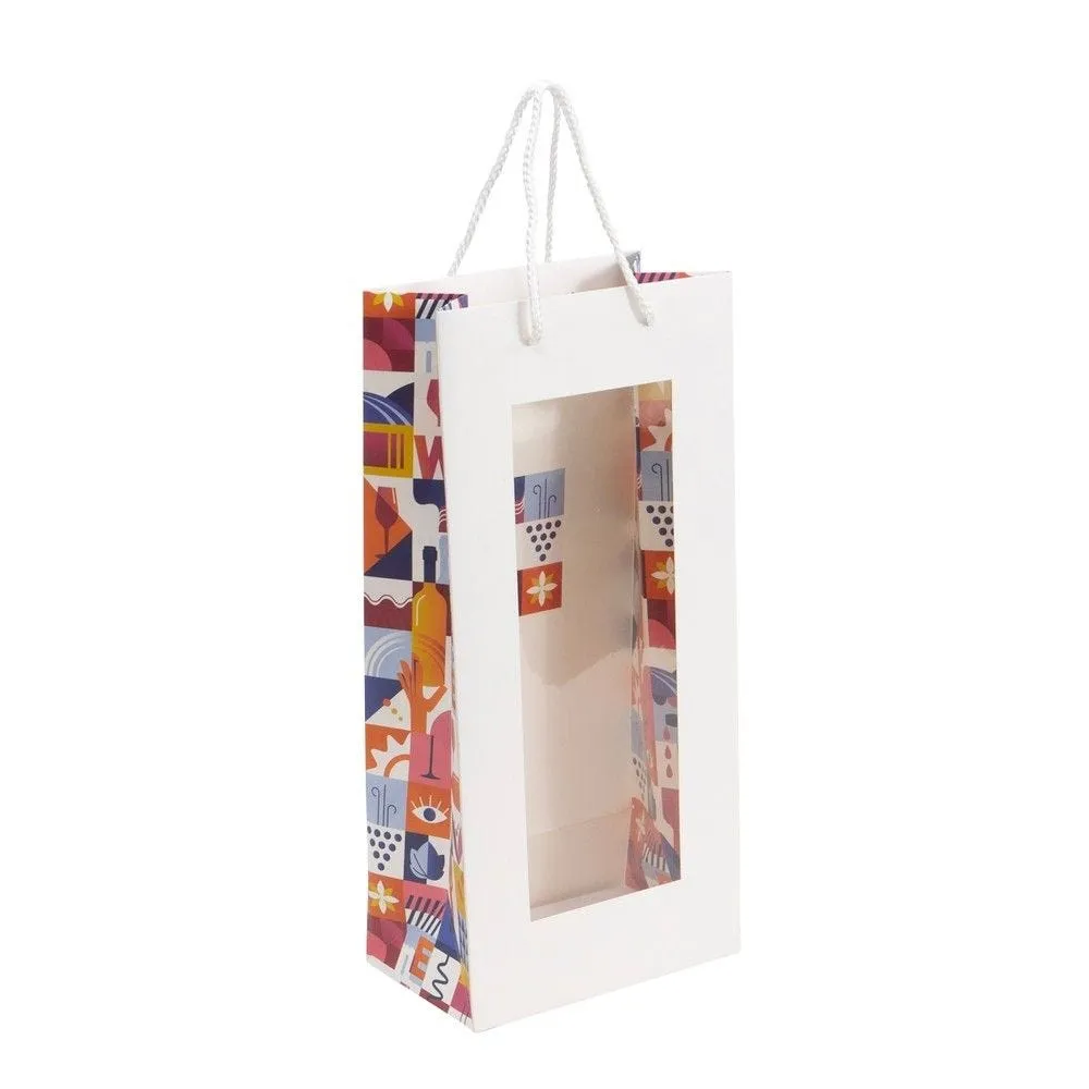 Sac 2 bouteilles fenêtre Escapade  - 16,5x10x35 - par 10