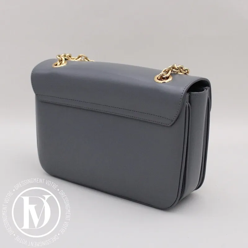 Sac C médium en cuir gris – Céline