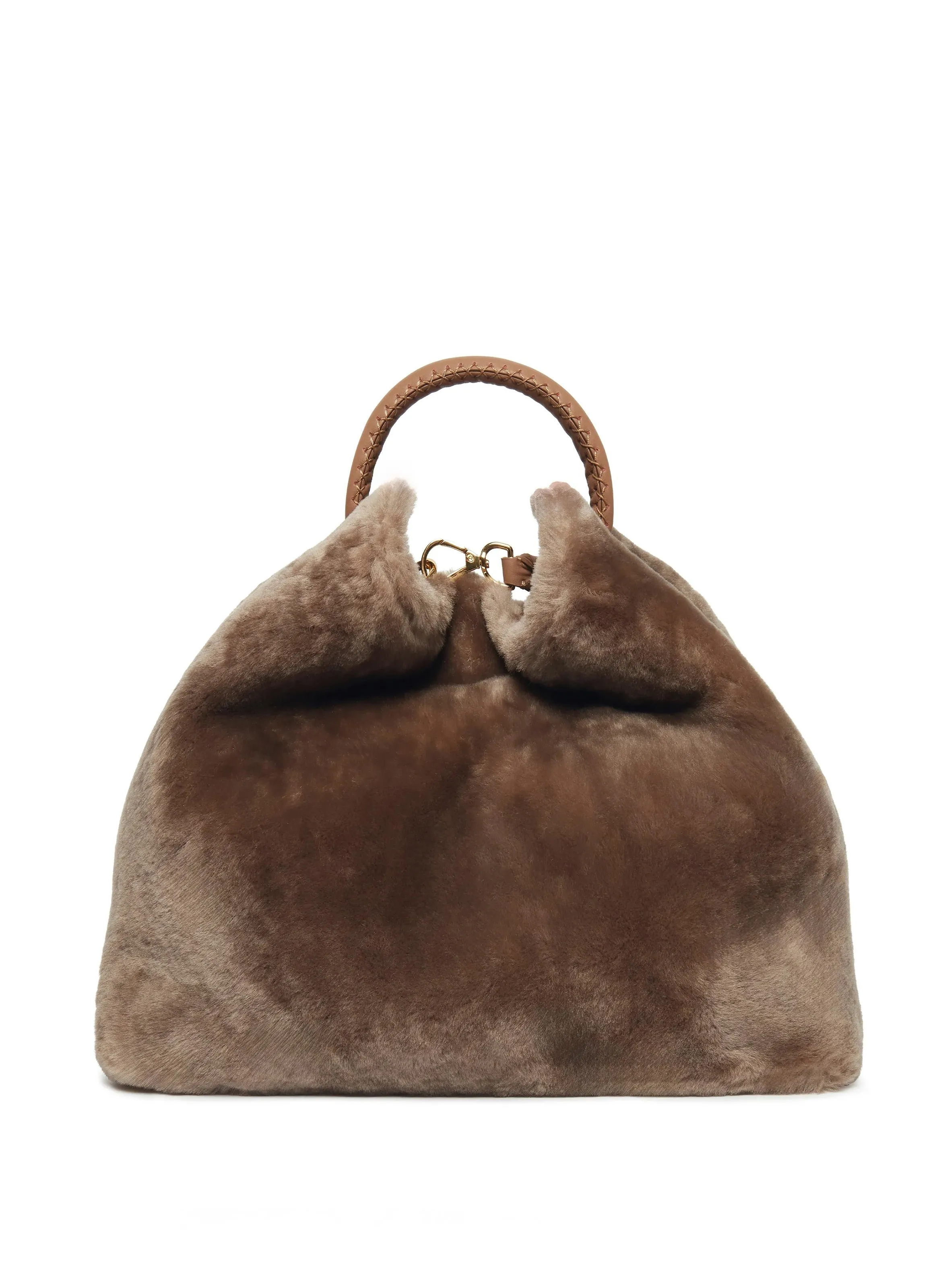 SAC à MAIN RAISIN EN SHEARLING - ELLEME pour FEMME | Printemps