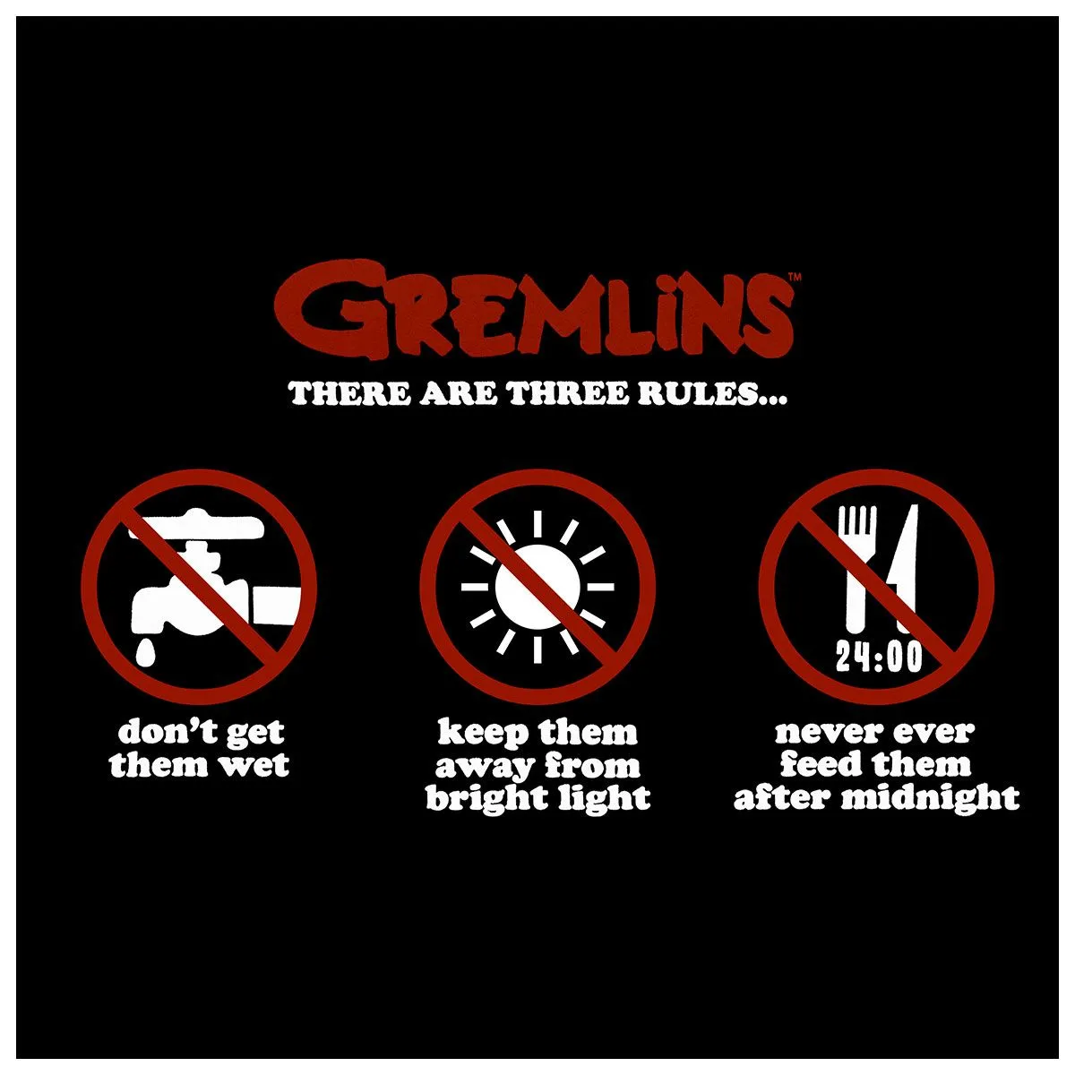 Sweat Homme GREMLINS - Three Rules - Rock A Gogo