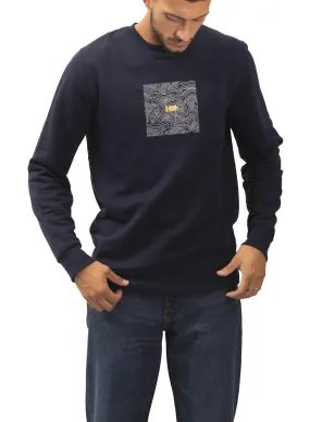 Sweat Klout Isobaras Bleu Marine pour Homme