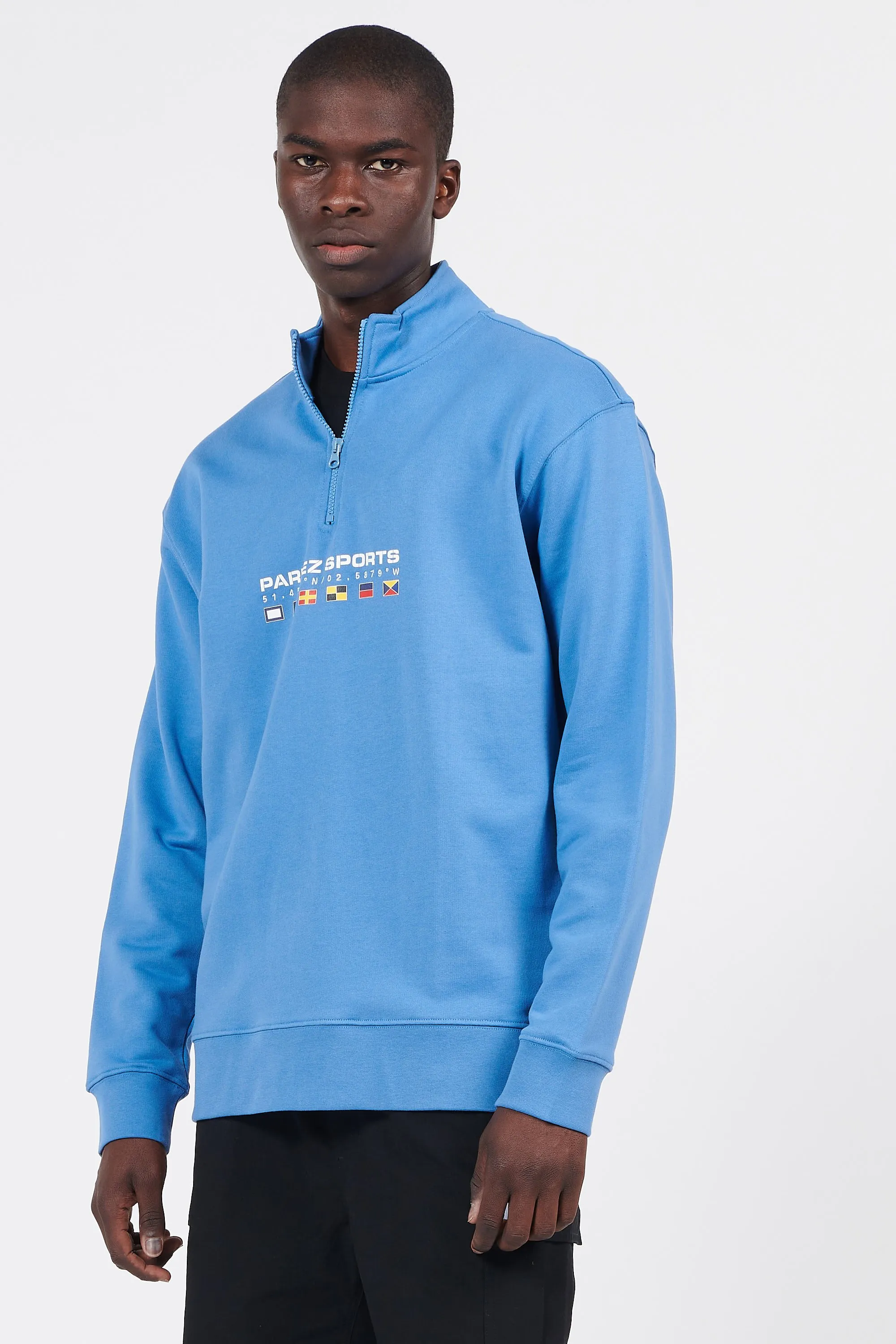 Sweat ZippÉ Bleu Parlez - Homme | Citadium