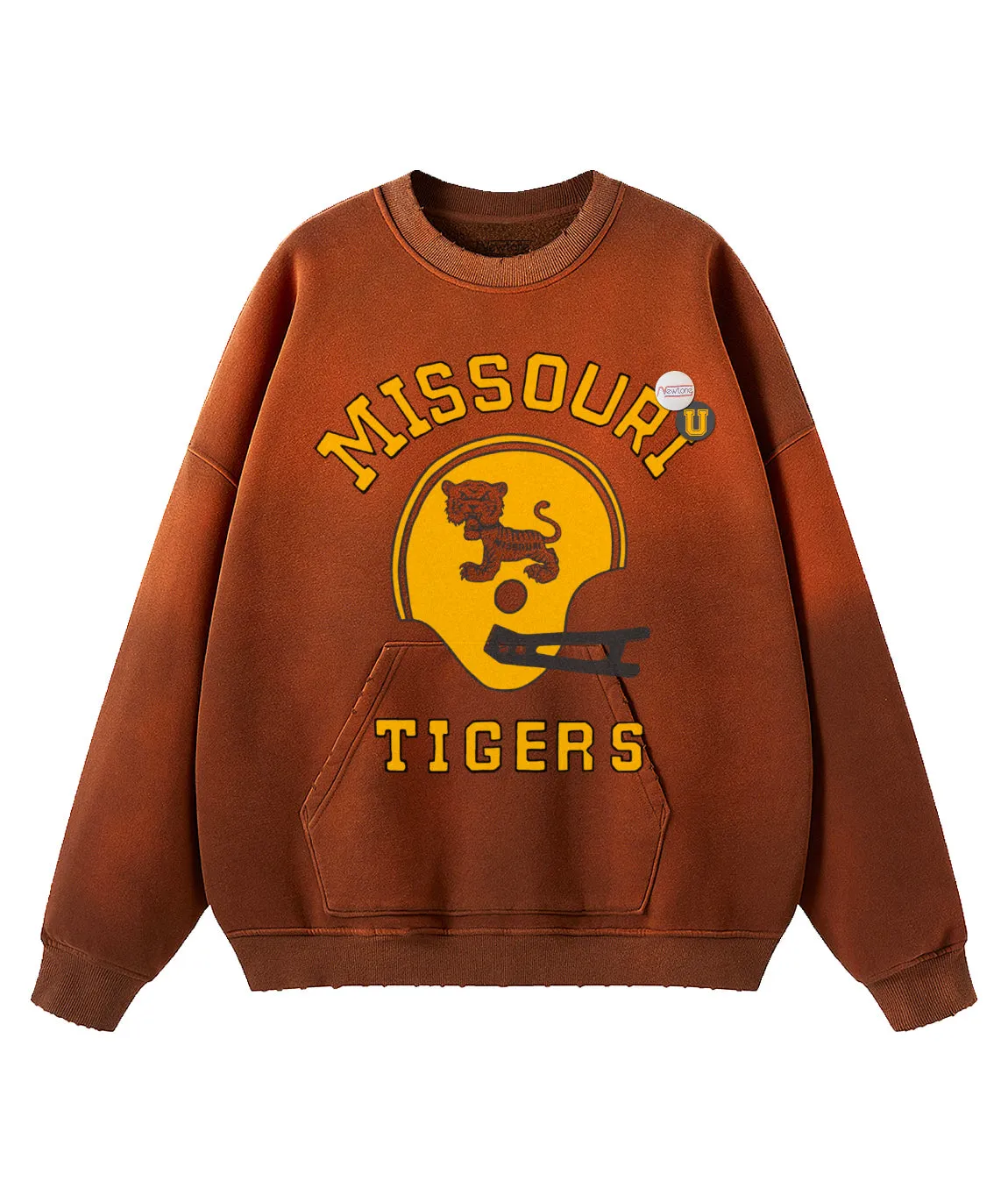 Sweatshirt piper vintage brown MISSOURI
