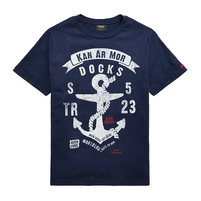 T-shirt Enfant Ancre / Kan ar Mor - Marine