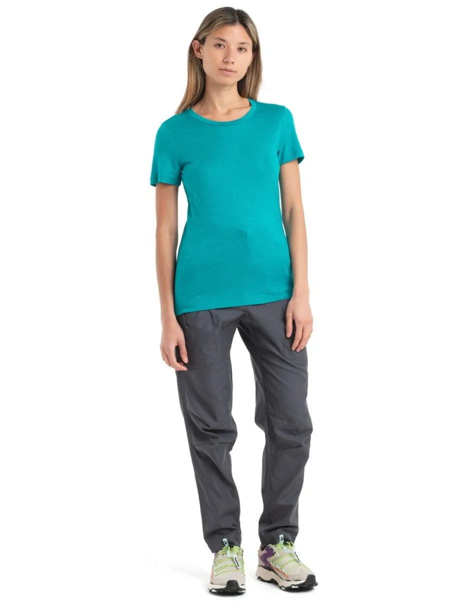T-Shirt Icebreaker Femme Tech Lite II SS Tee Flux Green