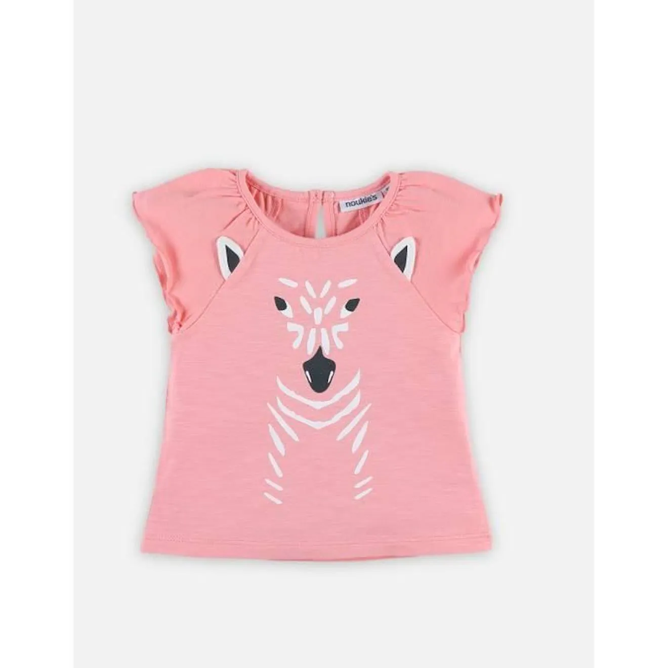 T-shirt manches courtes rose - Noukies